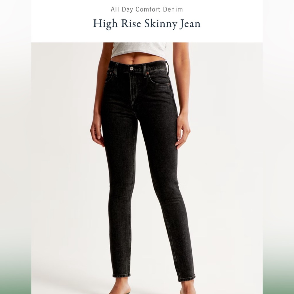Abercrombie & Fitch black jeans- size 6
